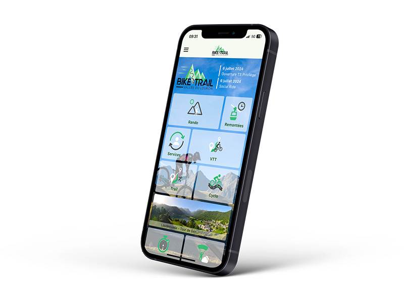 Application Louron Bike and Trail pour obtenir gratuitement tous les sentiers de VTT de Loudenvielle et de la Vallée du Louron sur son téléphone.
